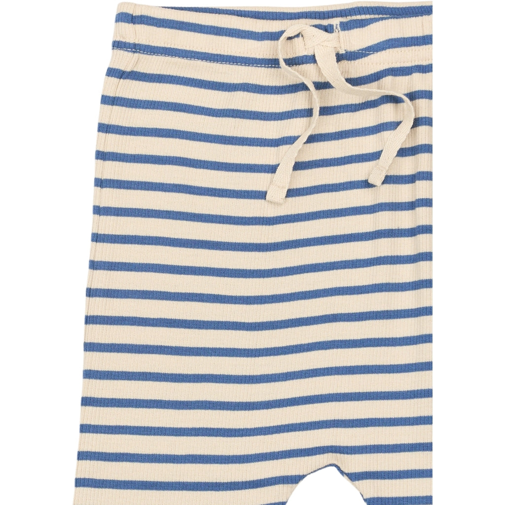 PETIT PIAO Pants Modal Striped Pants True navy/off white