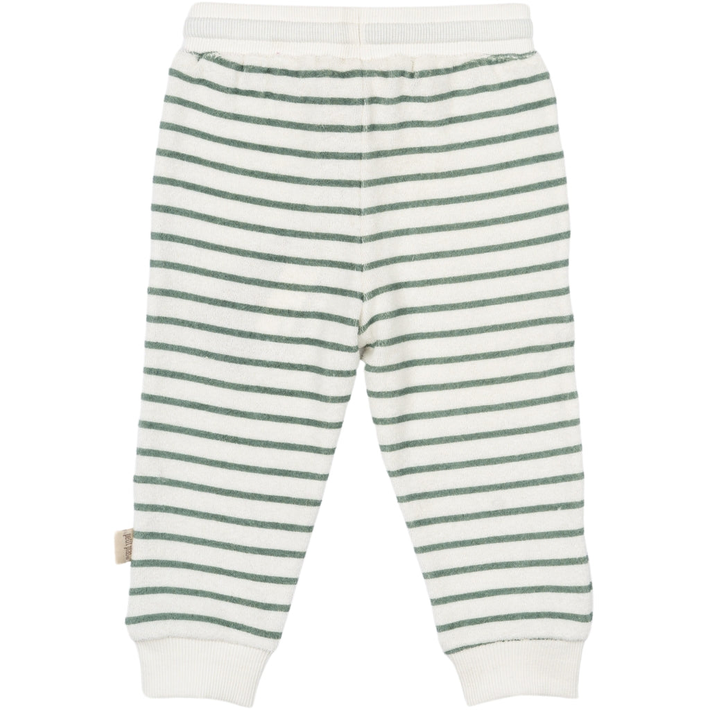 PETIT PIAO Sweat Pants Pocket Pants Off white/green