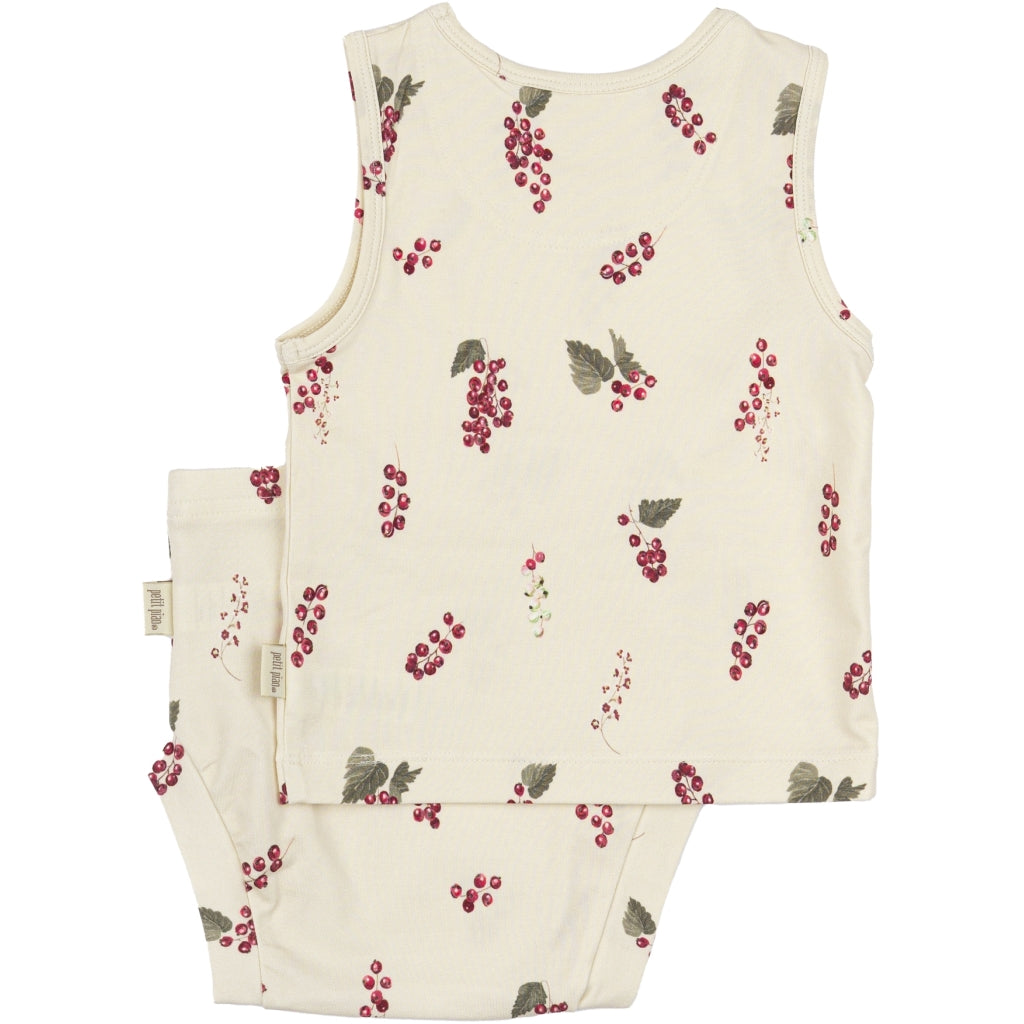 PETIT PIAO Underwear Set Printed Underwear Berry