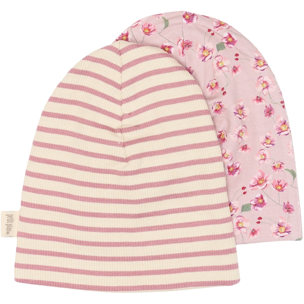 PETIT PIAO Beanie Hat 2 Pack Headwear Autumn Anemon
