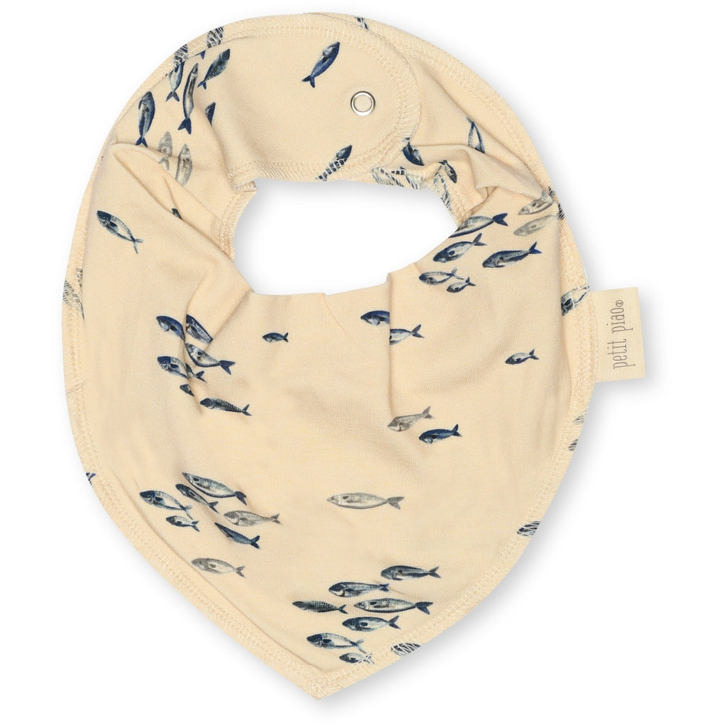 PETIT PIAO Bib Printed Bibs Fish AOP