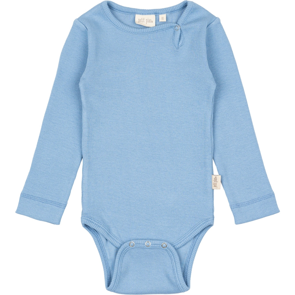 PETIT PIAO Body L/S Modal Bodystockings Allure Blue
