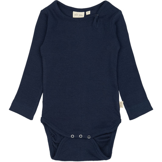 PETIT PIAO Body L/S Modal Bodystockings Dress Blues