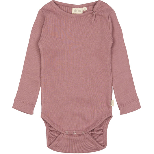 PETIT PIAO Body L/S Modal Bodystockings Nostalgia Rose