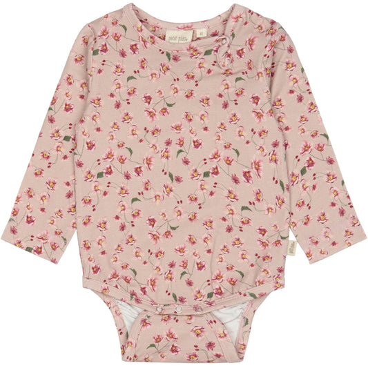 PETIT PIAO Body L/S Printed Bodystockings Autumn Anemone