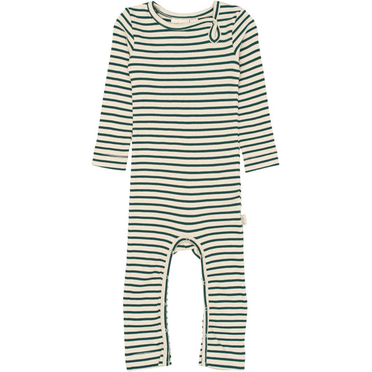 PETIT PIAO Jumpsuit L/S Modal Striped Jumpsuit Dark Sea/off white
