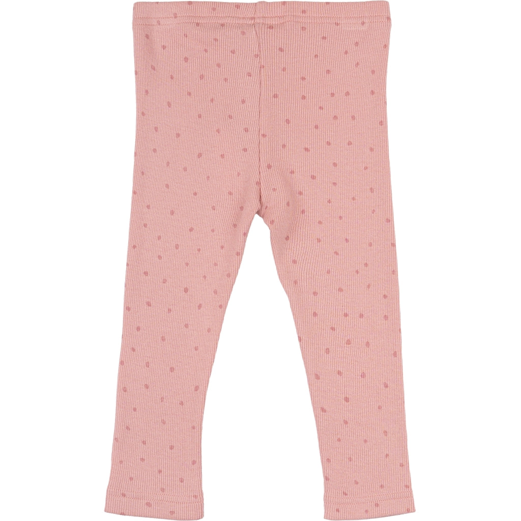 PETIT PIAO Legging Modal Dot Leggings Bright Rose