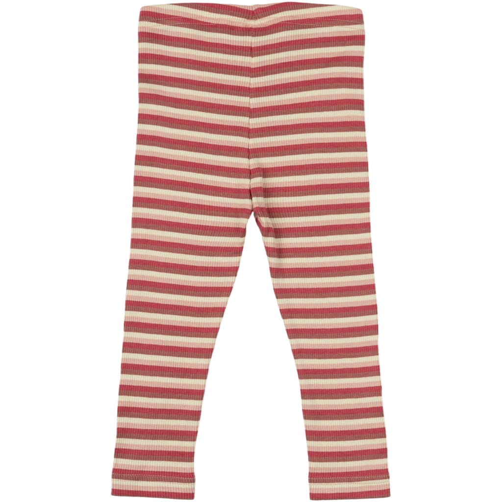 PETIT PIAO Legging Modal Multi Striped Leggings Light Berry Multi Stripe
