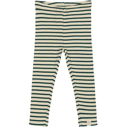 PETIT PIAO Legging Modal Striped Leggings Dark Sea/off white