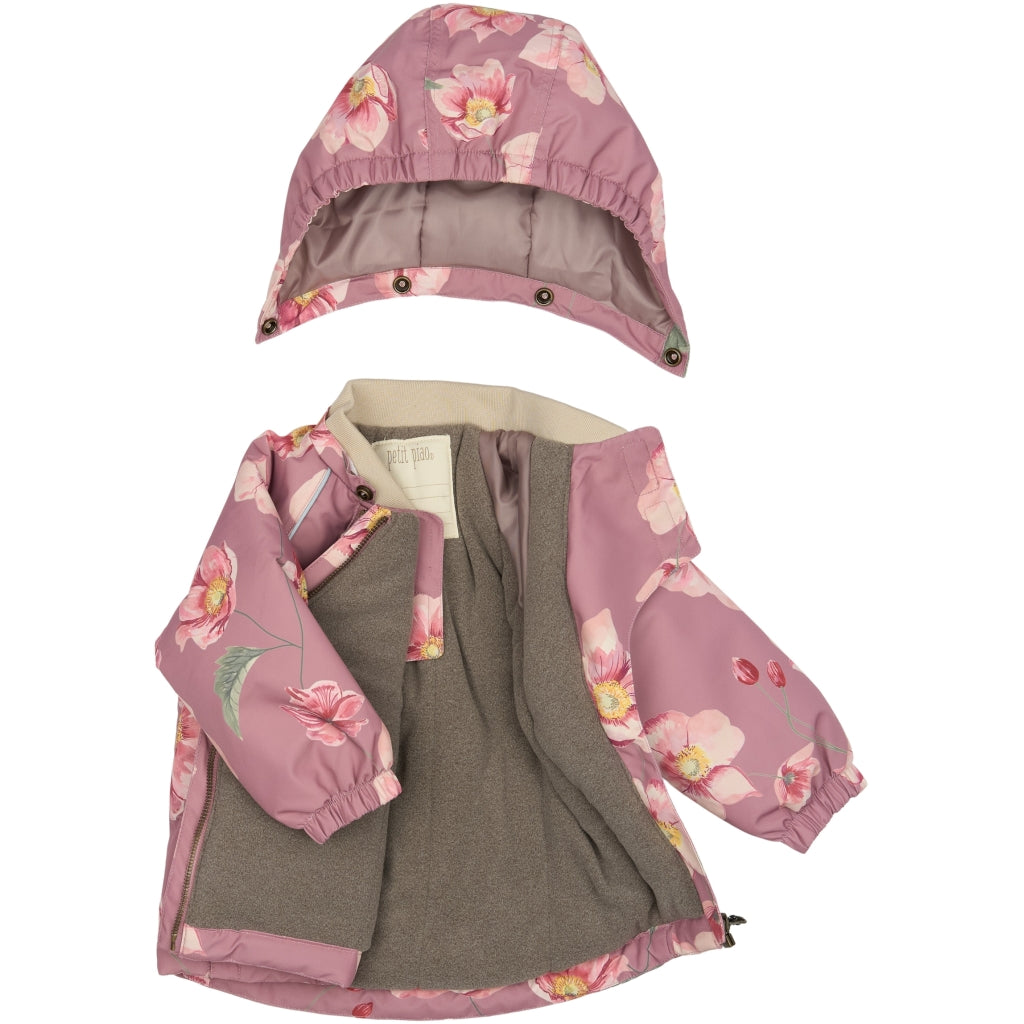 PETIT PIAO PPDard Winter Jacket Jacket Autumn Anemone AOP