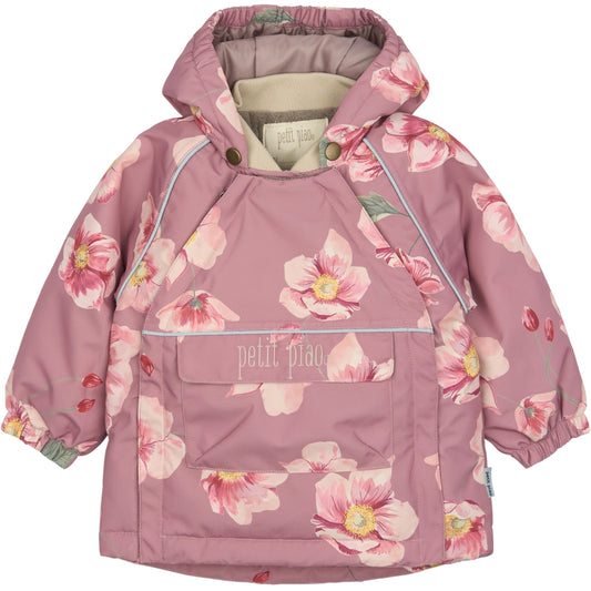 PETIT PIAO PPDard Winter Jacket Jacket Autumn Anemone AOP