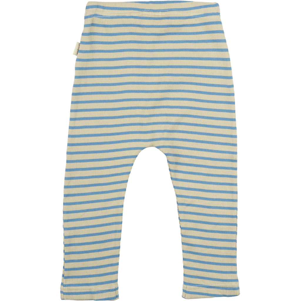 PETIT PIAO Pants Modal Striped Pants Allure Blue/Dark Off White