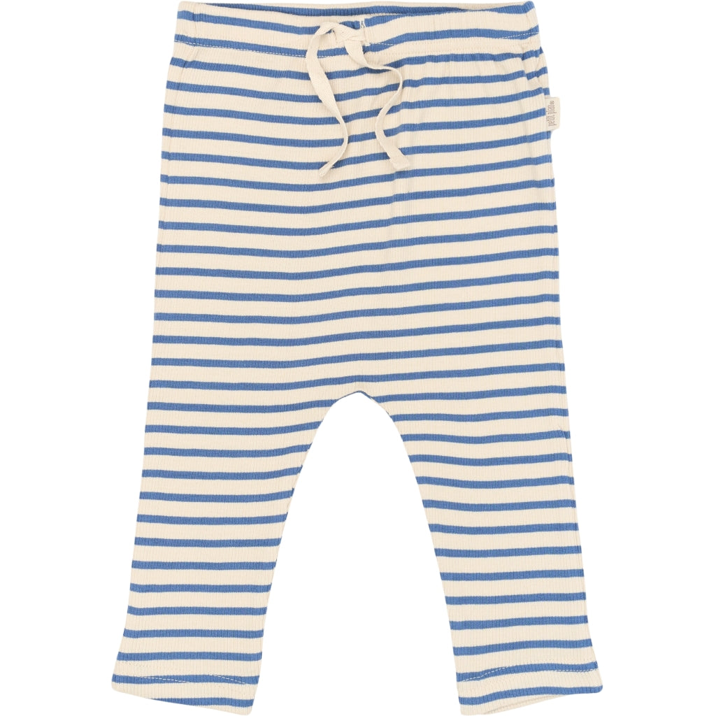 PETIT PIAO Pants Modal Striped Pants True navy/off white
