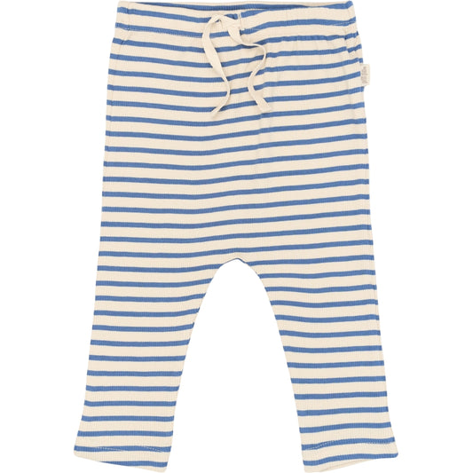 PETIT PIAO Pants Modal Striped Pants True navy/off white