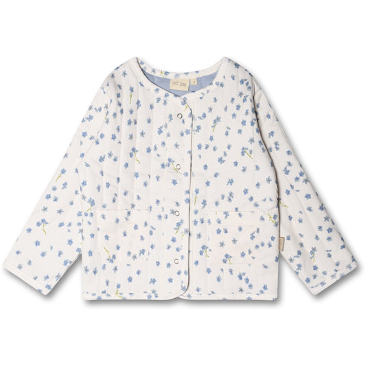 PETIT PIAO Quilted Jacket Printed Jacket Forget Me Not