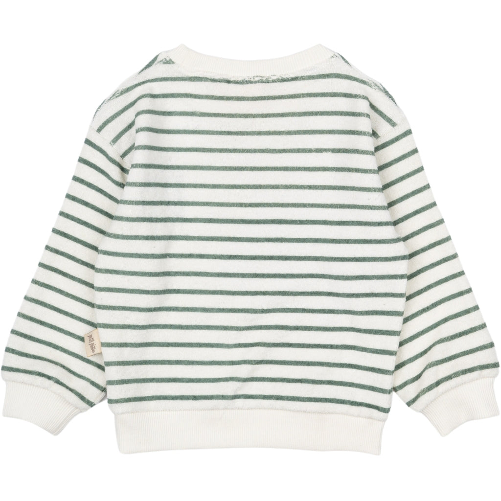 PETIT PIAO Sweat Shirt Drop Shoulder Shirts & Blouses Off white/green