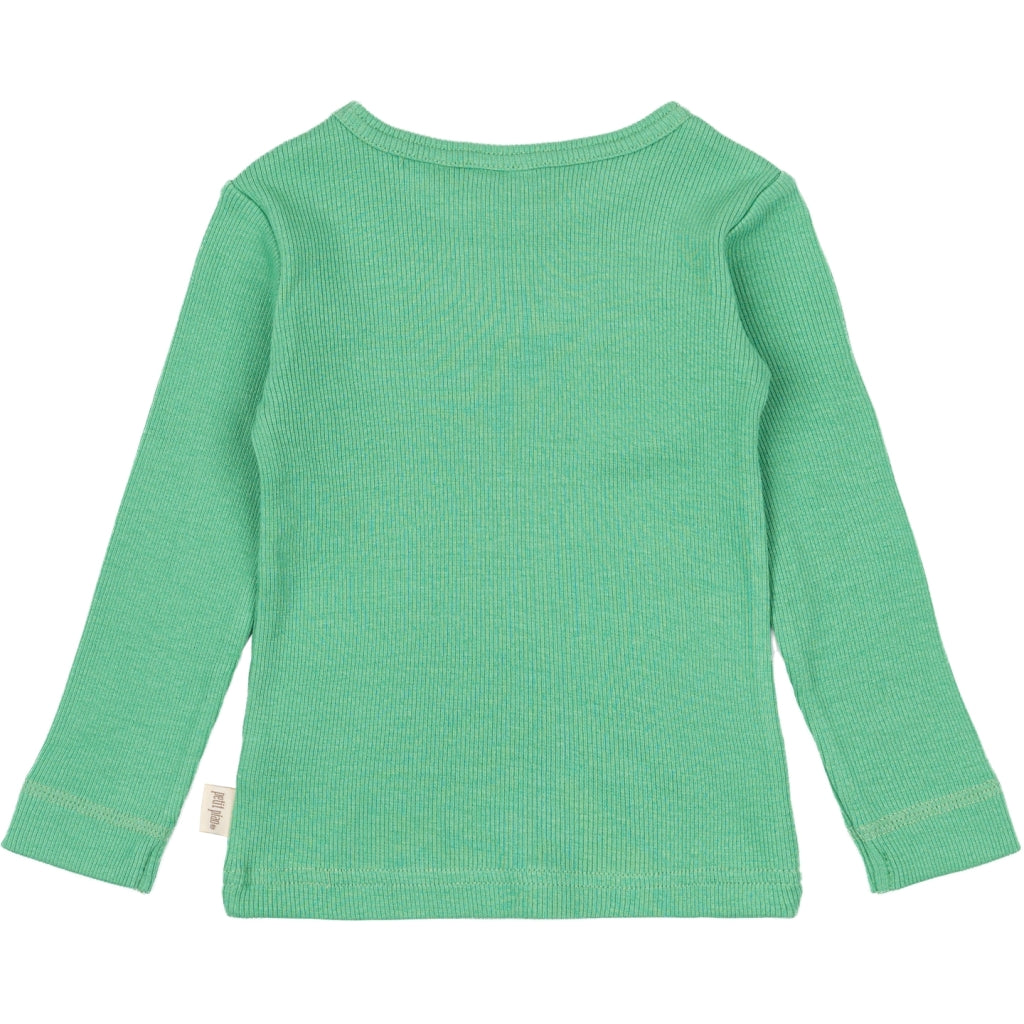 PETIT PIAO T-shirt L/S Modal L_S Tee Green Spruce