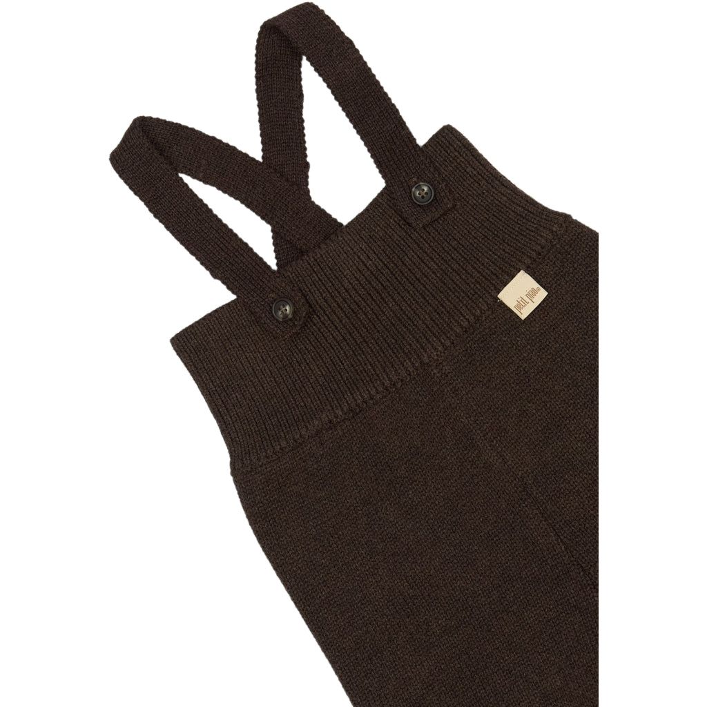 PETIT PIAO ppDag High Strap Pants Knit Pants Coffee Bean