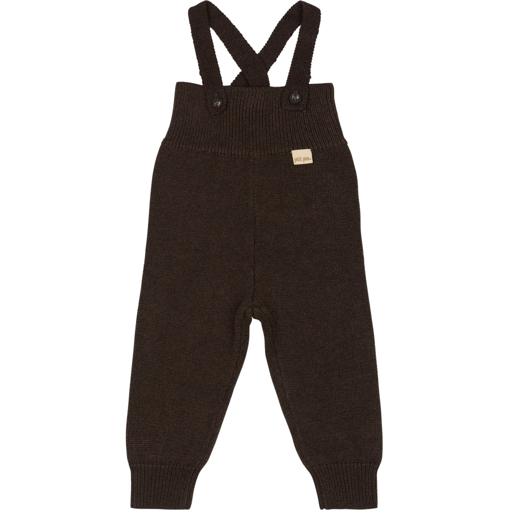 PETIT PIAO ppDag High Strap Pants Knit Pants Coffee Bean