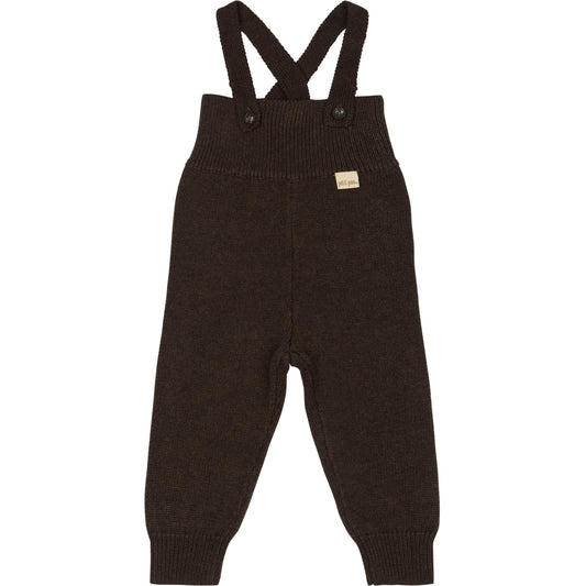 PETIT PIAO ppDag High Strap Pants Knit Pants Coffee Bean